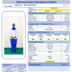 AJUNA HANIFAH - UGANDA