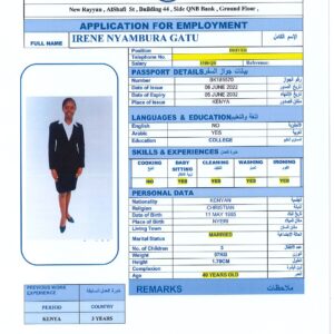 IRENE NYAMBURA GATU - KENYA