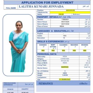 LALITHA KUMARI JONNADA - INDIA