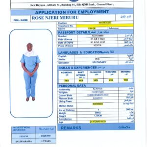 ROSE NJERI MIRURU - KENYA