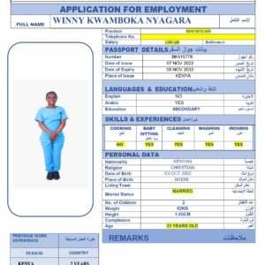 WINNY KWAMBOKA NYAGARA-KENYA