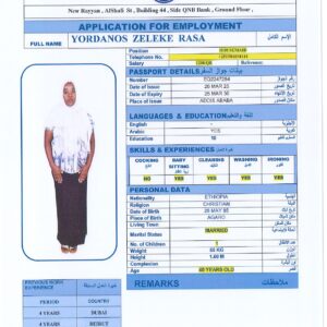 YORDANOS ZELEKE RASA - ETHIOPIA