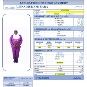 LENA MUKAMI SARA- KENYA